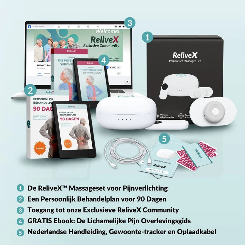 ReliveX™ Set Massaggiante per il Sollievo dal Dolore