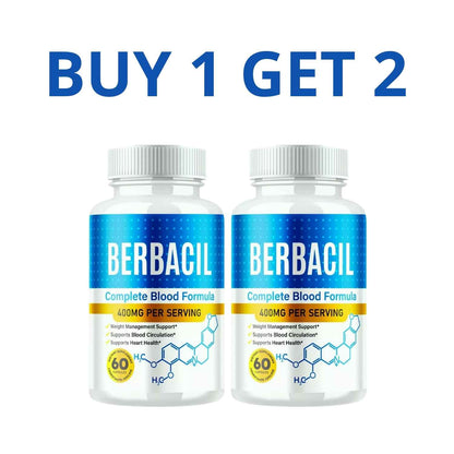 Berbacil 60 Capsules - Health And Well-Being + Free Shipping