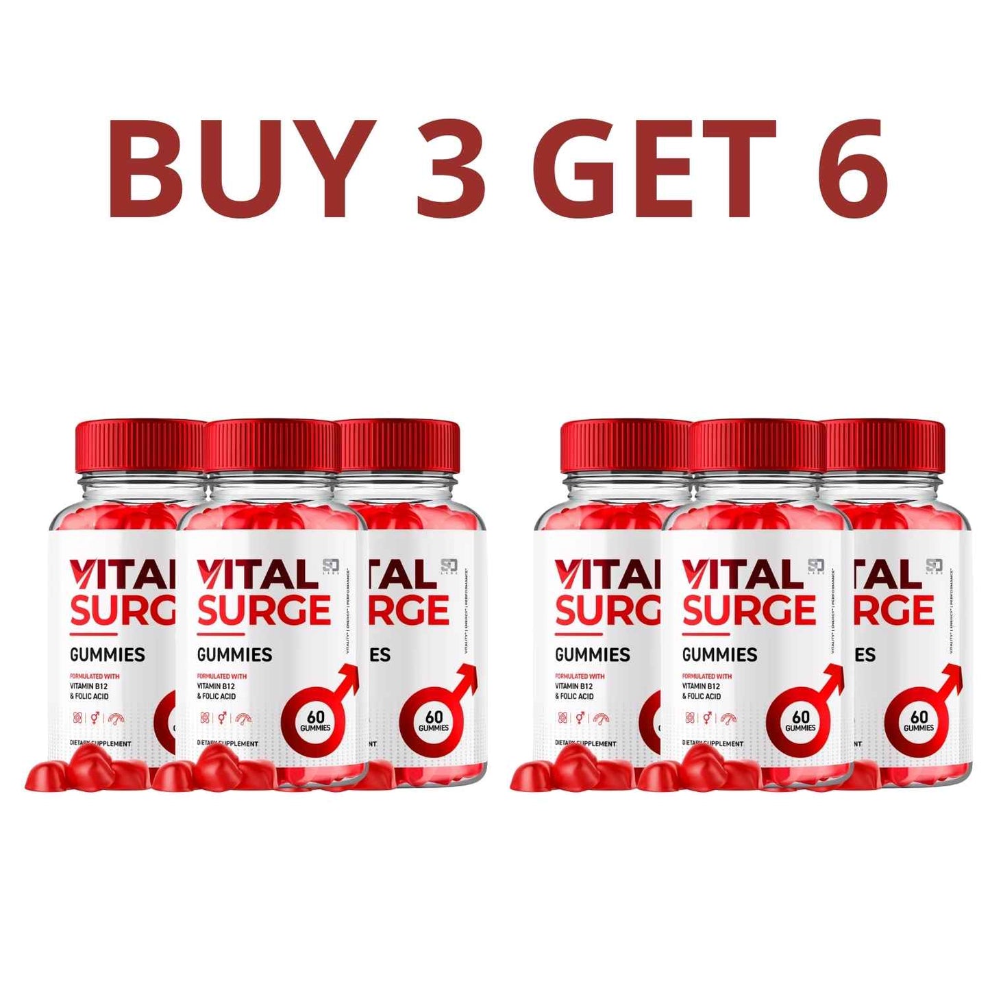 Vital Surge 60 Capsules - Health And Well-Being + Free Shipping